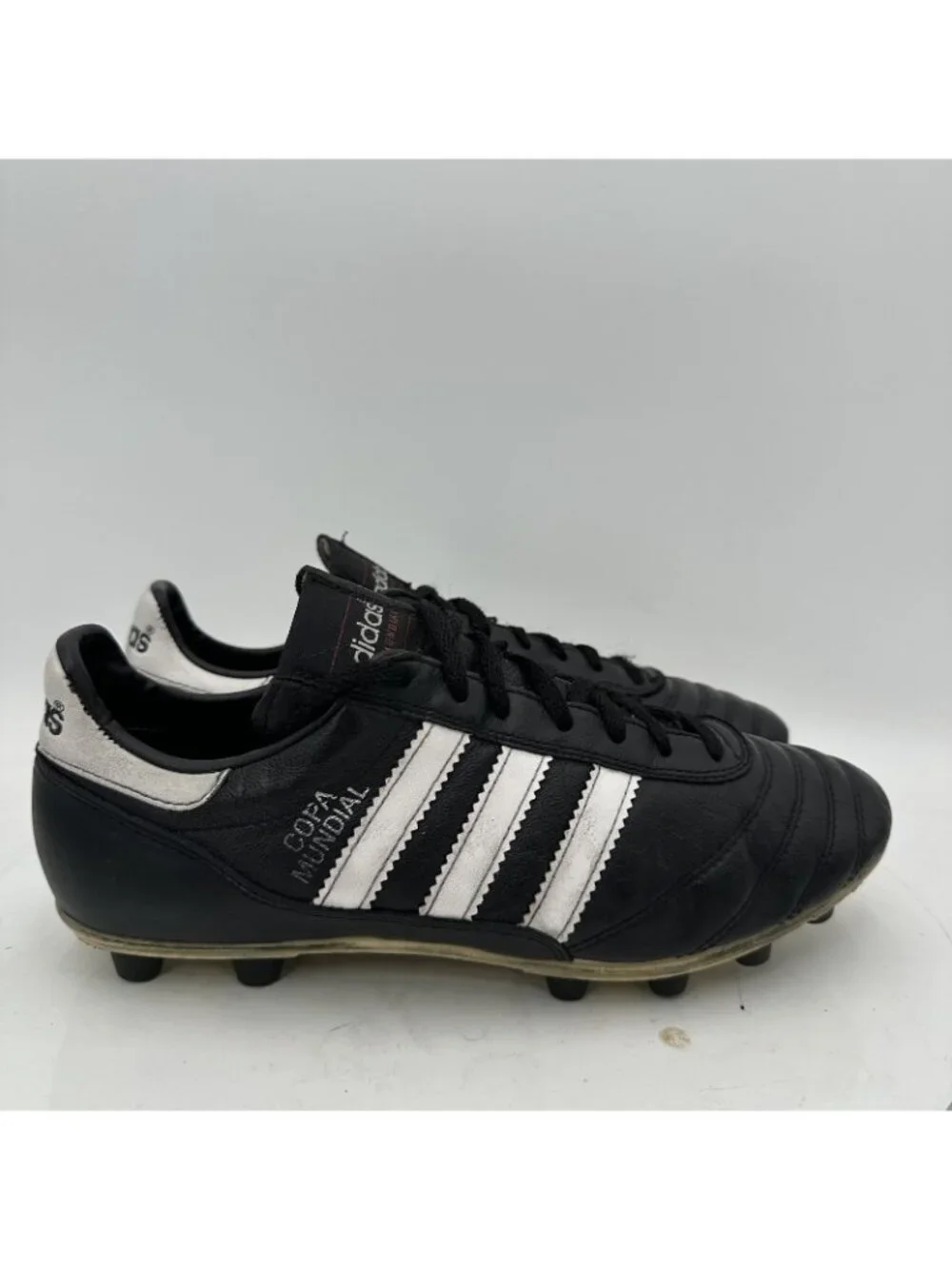 Adidas Copa Mundial Men Size 7 015110 Black White Leather Soccer Cleats Shoes - Picture 2 of 11
